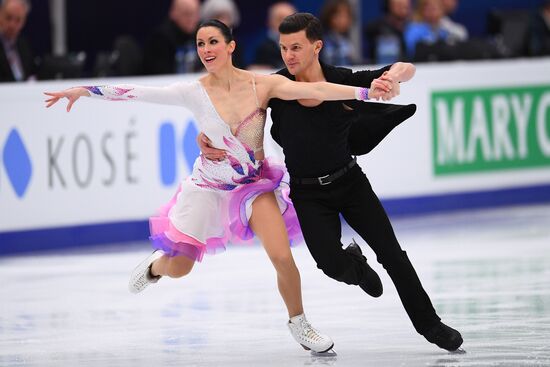 European Figure Skating Championships. Ice dancing. Short dance