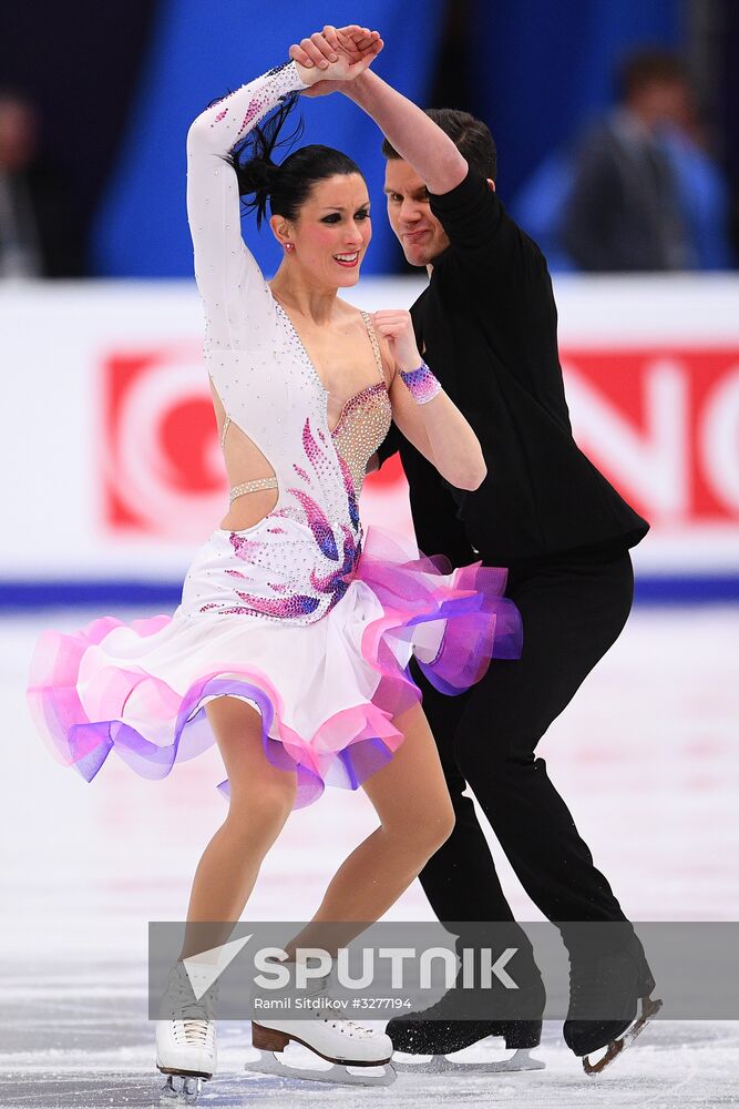 European Figure Skating Championships. Ice dancing. Short dance