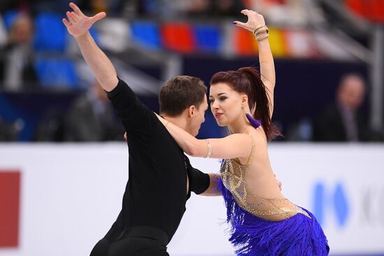 European Figure Skating Championships. Ice dancing. Short dance