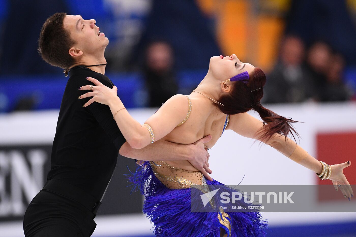 European Figure Skating Championships. Ice dancing. Short dance