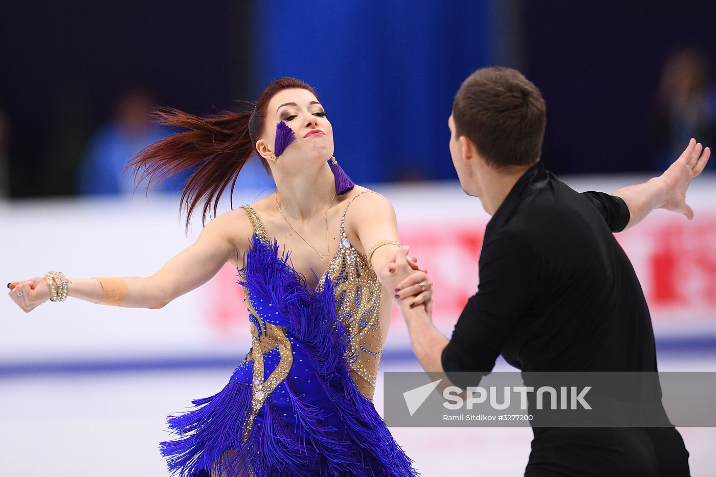 European Figure Skating Championships. Ice dancing. Short dance