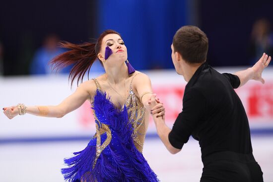 European Figure Skating Championships. Ice dancing. Short dance