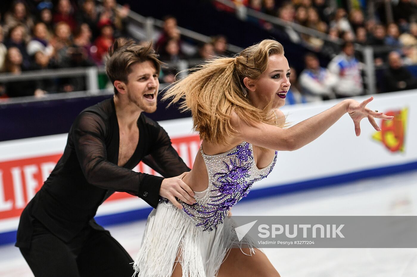 European Figure Skating Championships. Ice dancing. Short dance