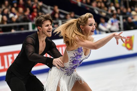 European Figure Skating Championships. Ice dancing. Short dance