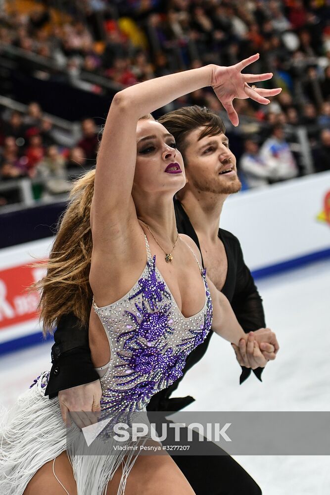 European Figure Skating Championships. Ice dancing. Short dance