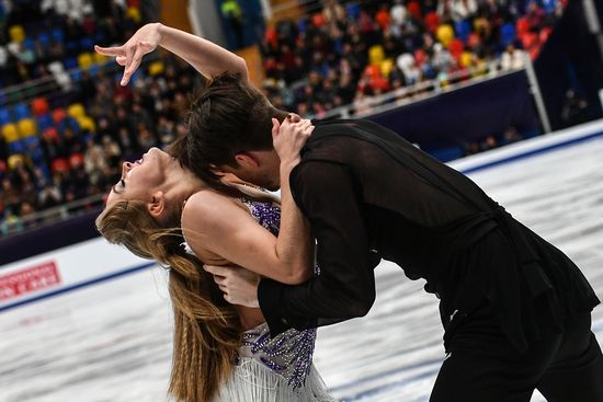 European Figure Skating Championships. Ice dancing. Short dance