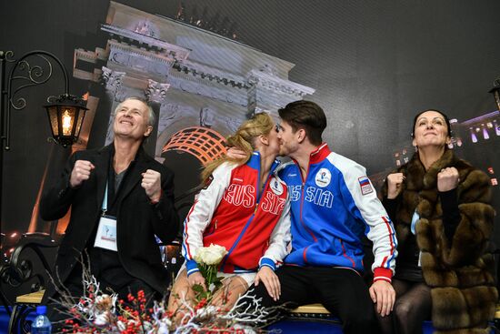 European Figure Skating Championships. Ice dancing. Short dance