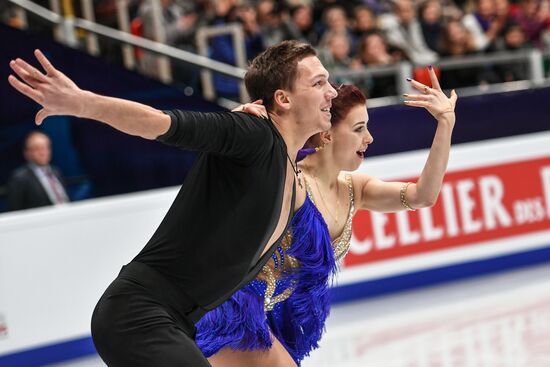European Figure Skating Championships. Ice dancing. Short dance