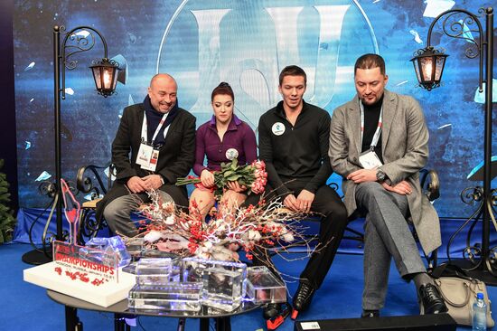 European Figure Skating Championships. Ice dancing. Short dance