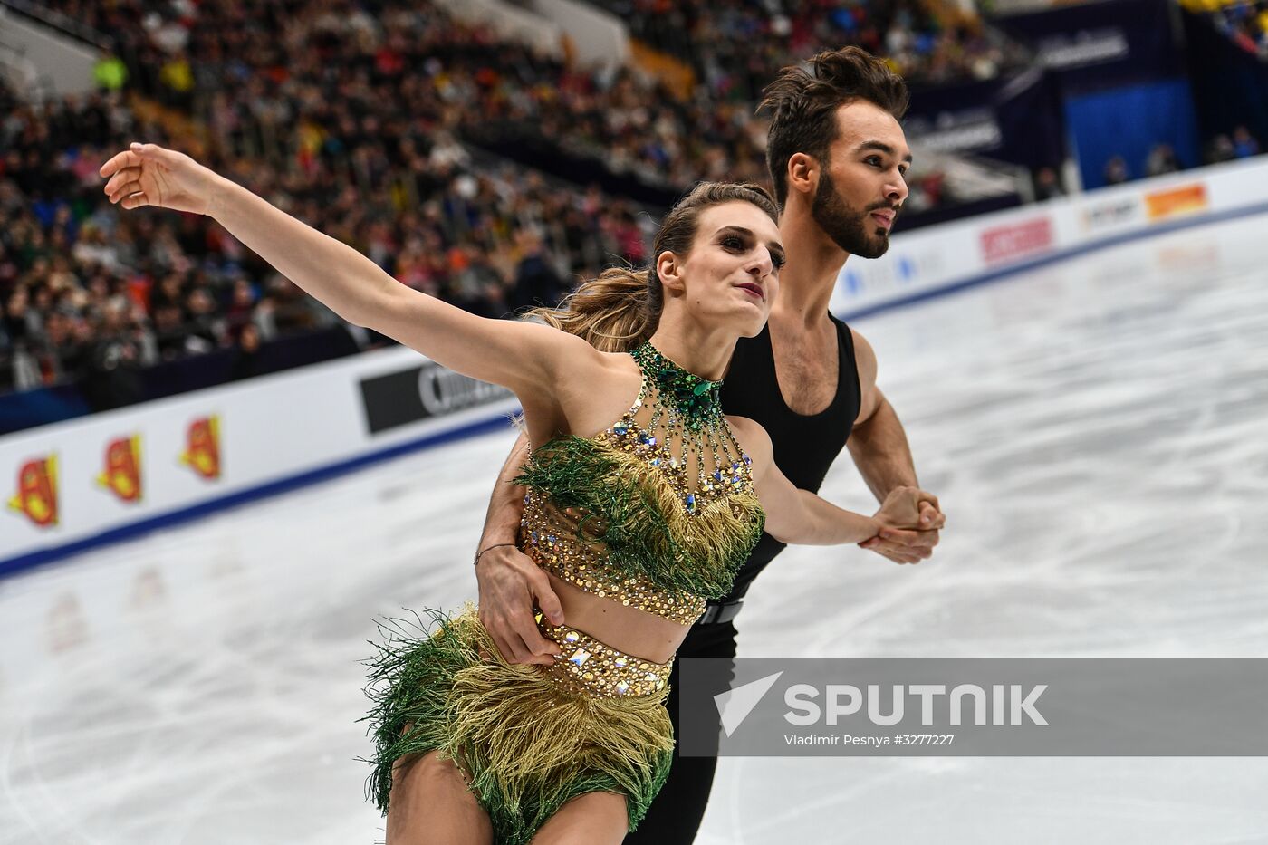 European Figure Skating Championships. Ice dancing. Short dance