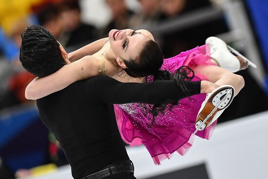 European Figure Skating Championships. Ice dancing. Short dance