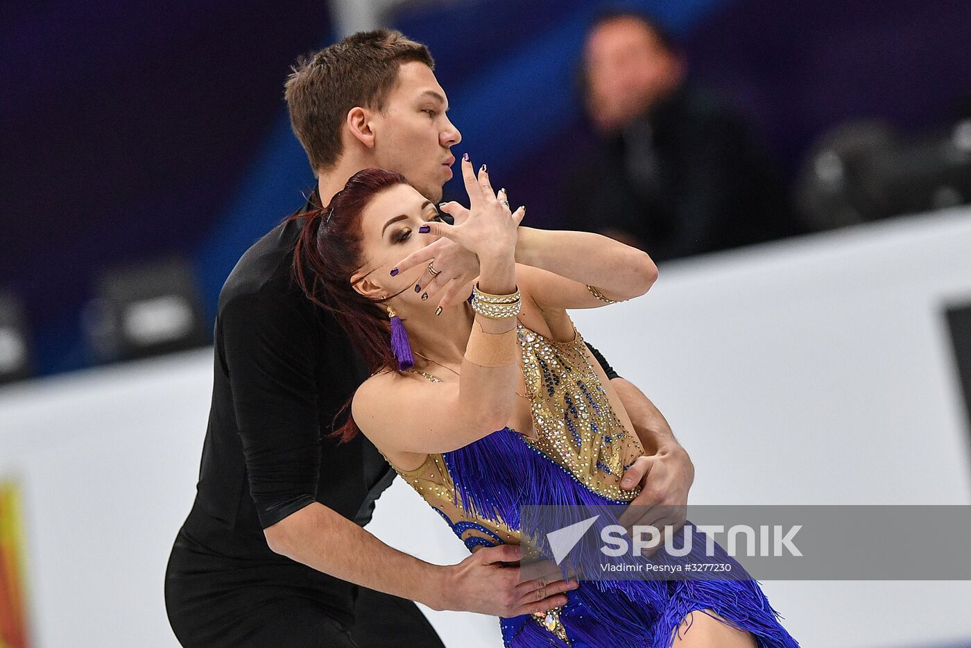 European Figure Skating Championships. Ice dancing. Short dance