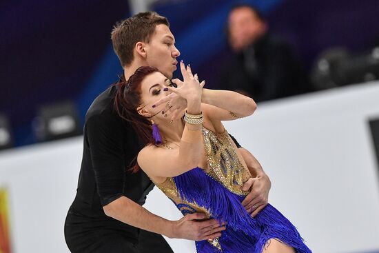 European Figure Skating Championships. Ice dancing. Short dance