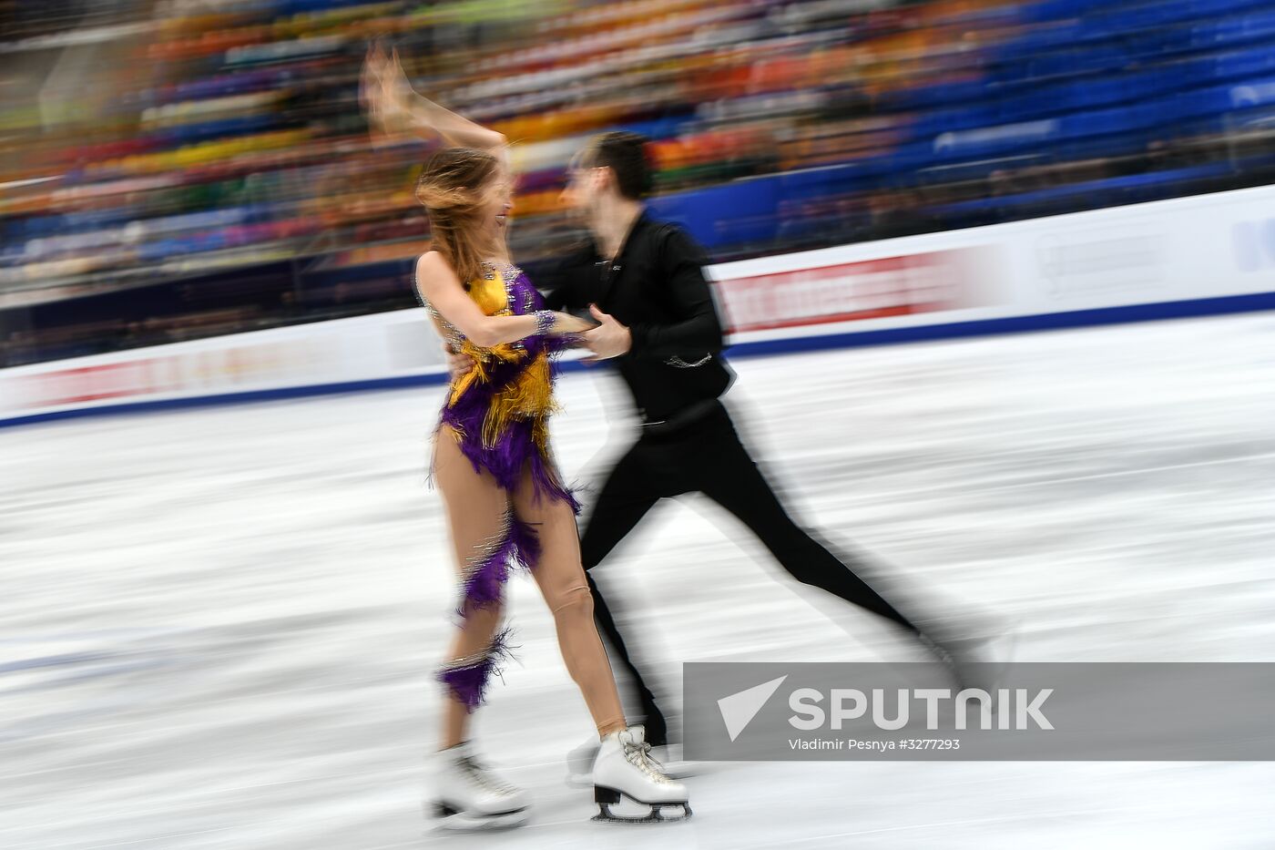 European Figure Skating Championships. Ice dancing. Short dance