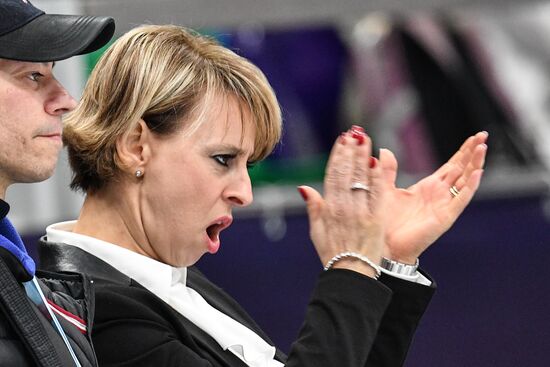 European Figure Skating Championships. Ice dancing. Short dance