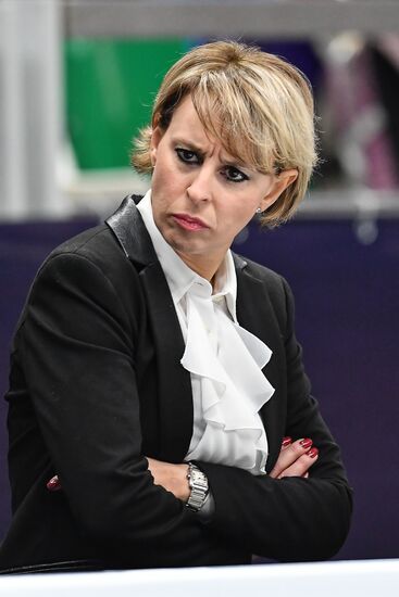 European Figure Skating Championships. Ice dancing. Short dance