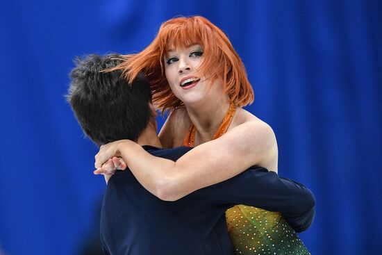 European Figure Skating Championships. Ice dancing. Short dance