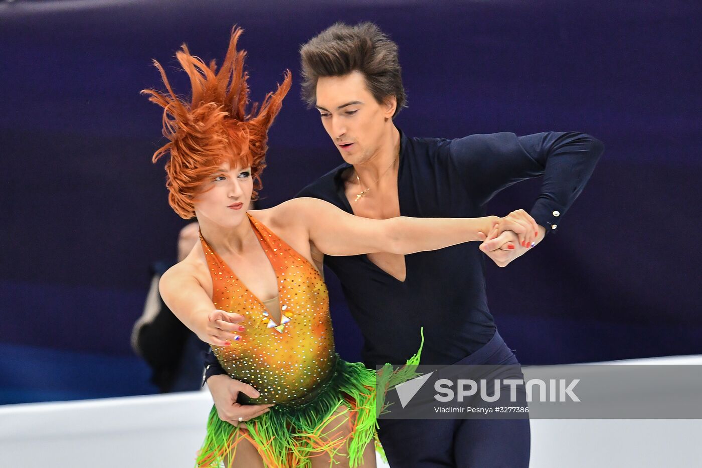 European Figure Skating Championships. Ice dancing. Short dance
