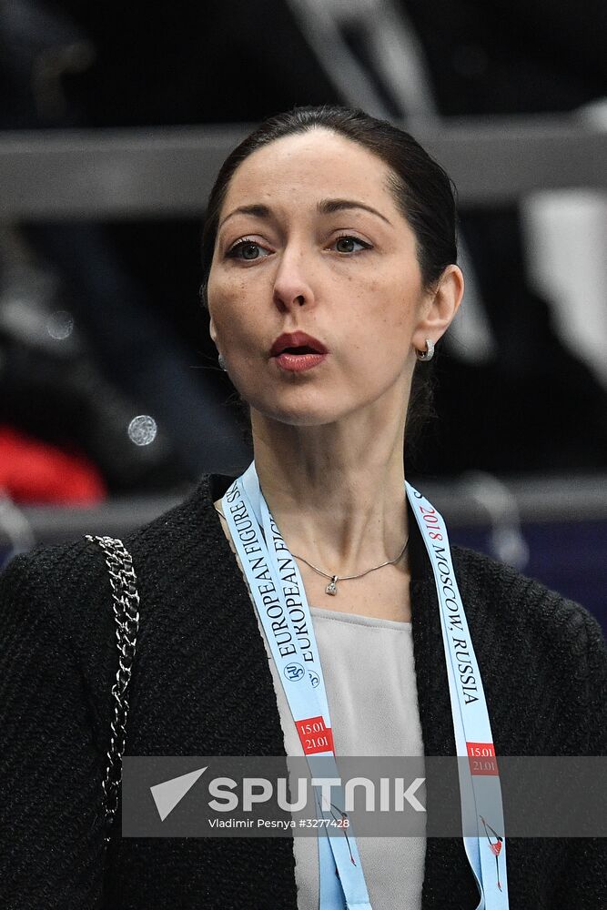 European Figure Skating Championships. Ice dancing. Short dance