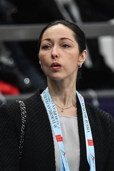 European Figure Skating Championships. Ice dancing. Short dance