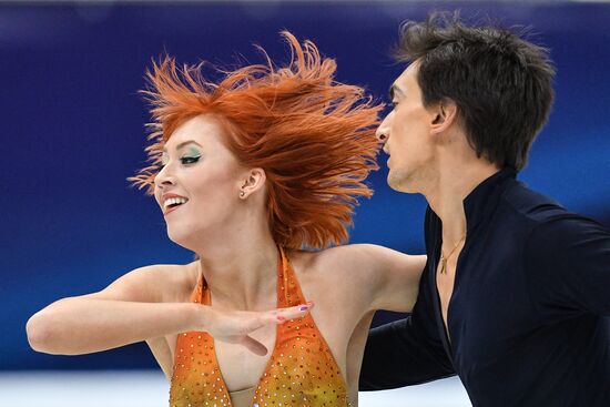 European Figure Skating Championships. Ice dancing. Short dance