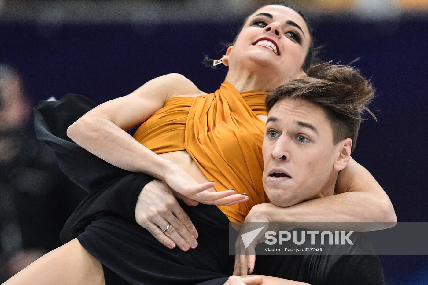 European Figure Skating Championships. Ice dancing. Short dance