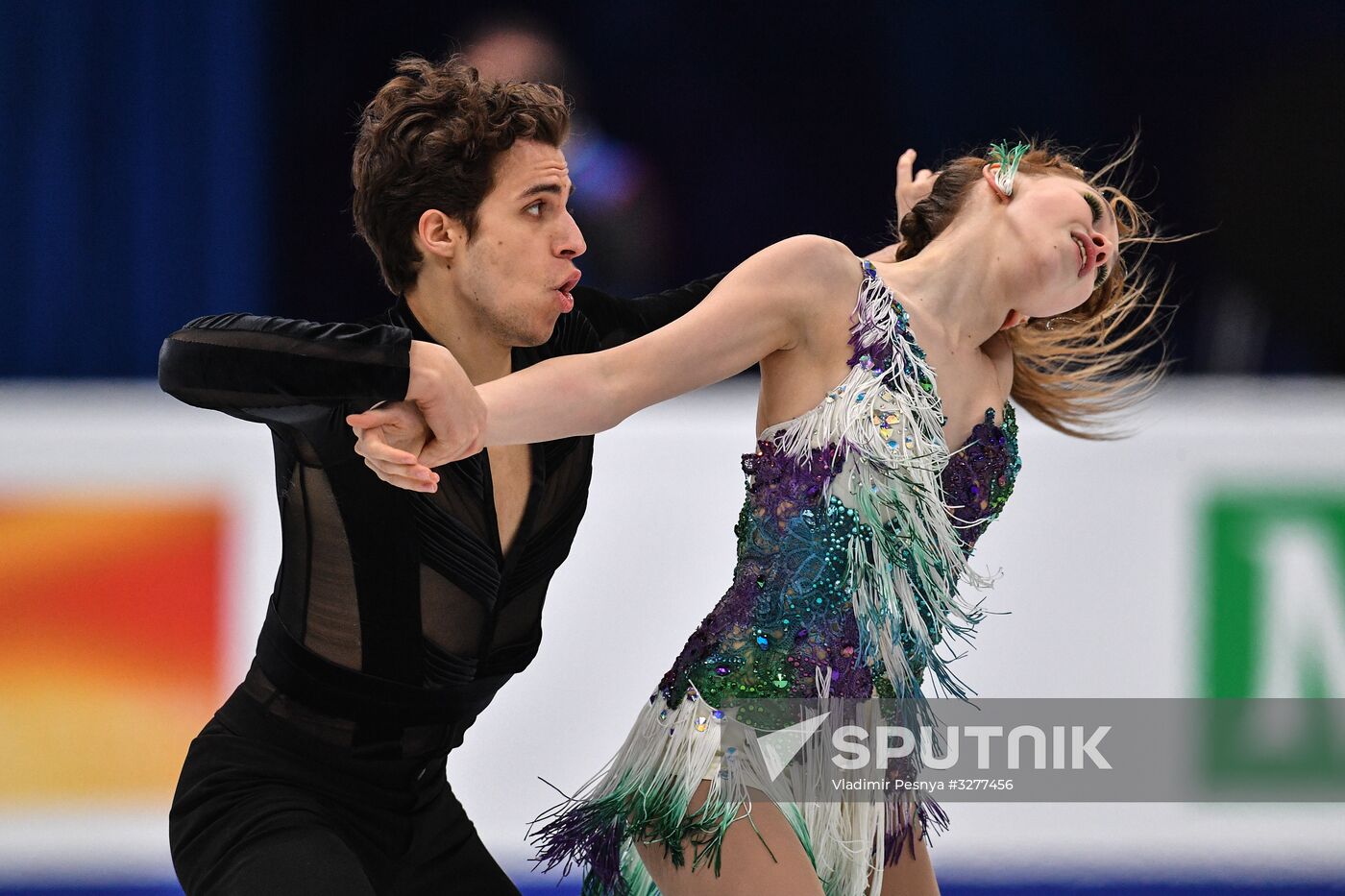 European Figure Skating Championships. Ice dancing. Short dance