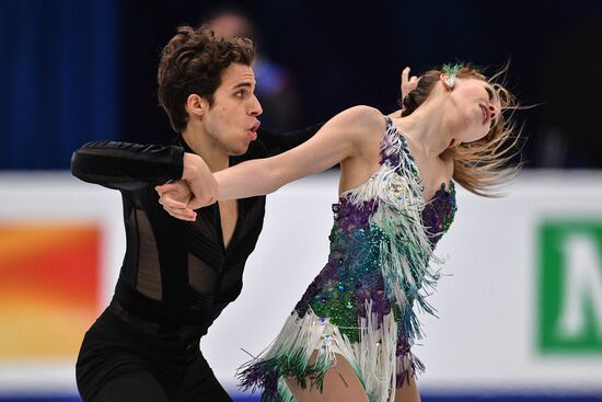 European Figure Skating Championships. Ice dancing. Short dance