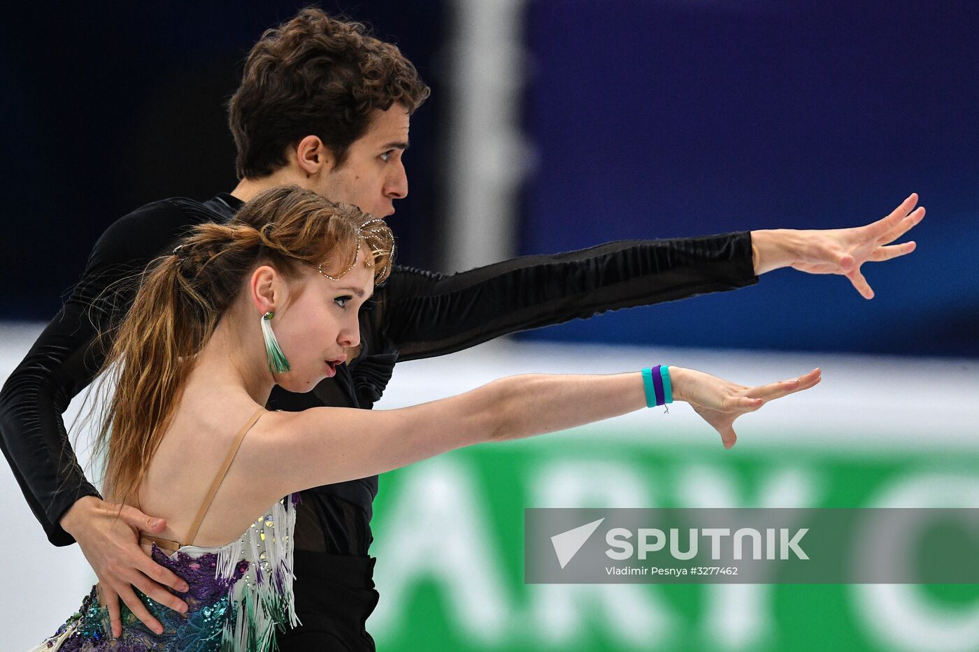 European Figure Skating Championships. Ice dancing. Short dance