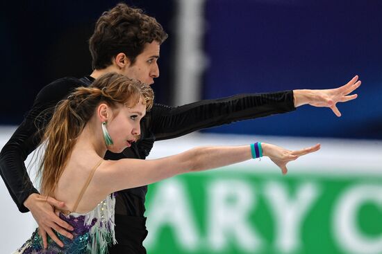 European Figure Skating Championships. Ice dancing. Short dance