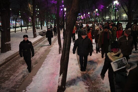 Commemorative march for lawyer Stanislav Markelov and journalist Anastasia Baburova