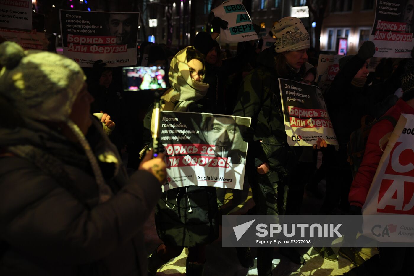 Commemorative march for lawyer Stanislav Markelov and journalist Anastasia Baburova