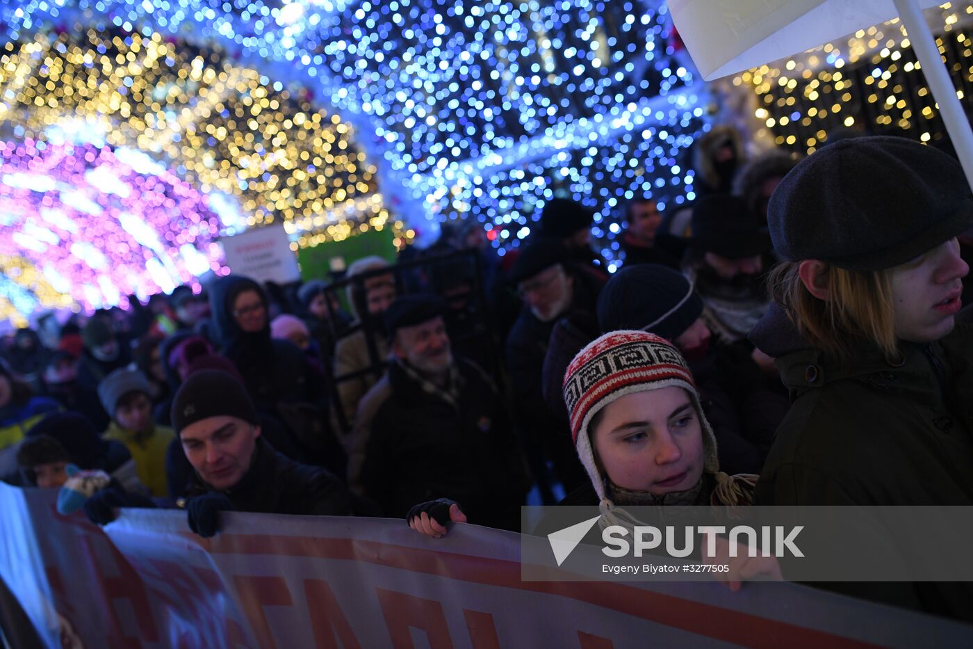 Commemorative march for lawyer Stanislav Markelov and journalist Anastasia Baburova