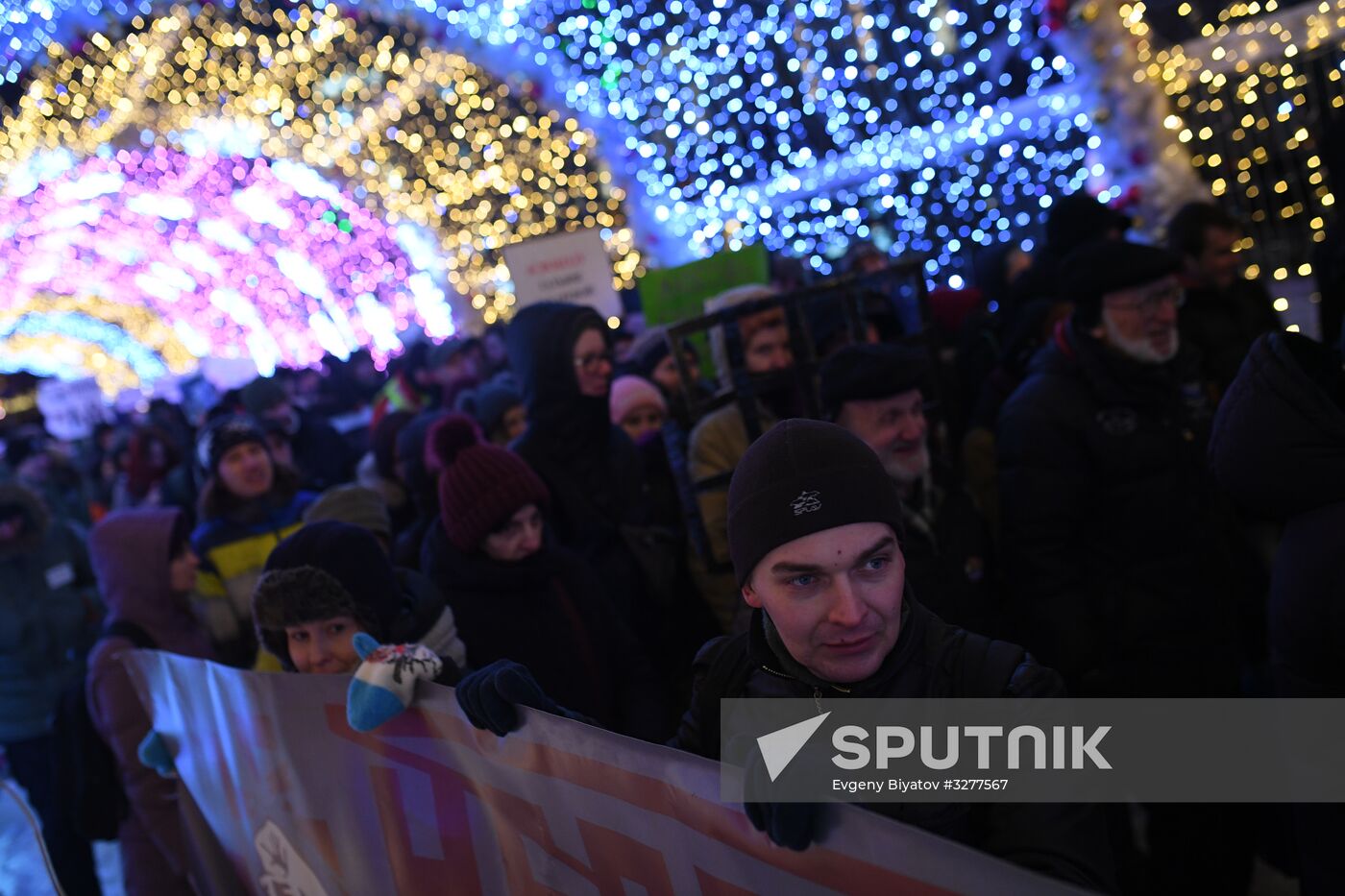 Commemorative march for lawyer Stanislav Markelov and journalist Anastasia Baburova