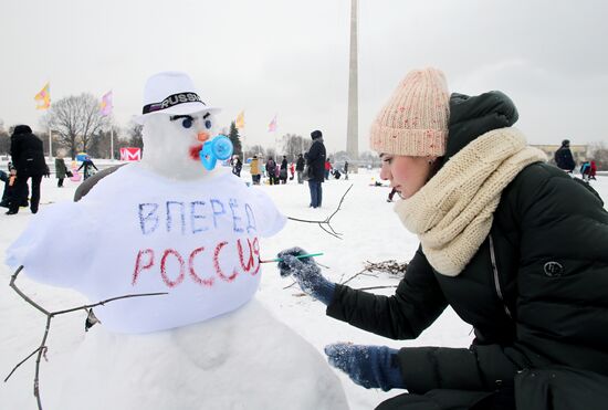 Art Battle of Snowmen festival