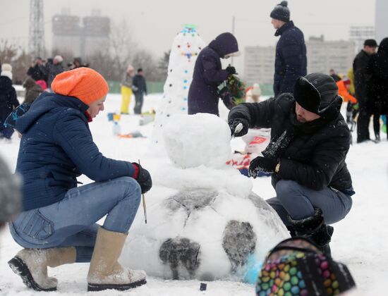 Art Battle of Snowmen festival