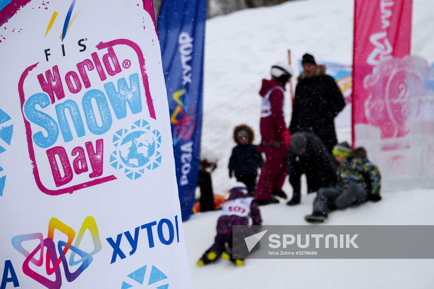 Day of Snow event at alpine resports in Sochi