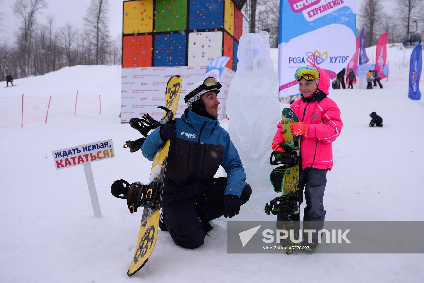 Day of Snow event at alpine resports in Sochi