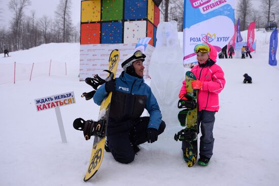 Day of Snow event at alpine resports in Sochi
