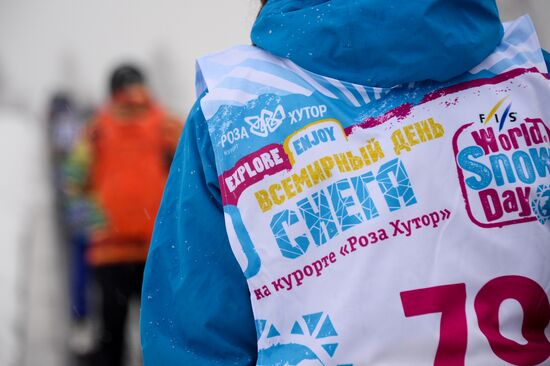Day of Snow event at alpine resports in Sochi