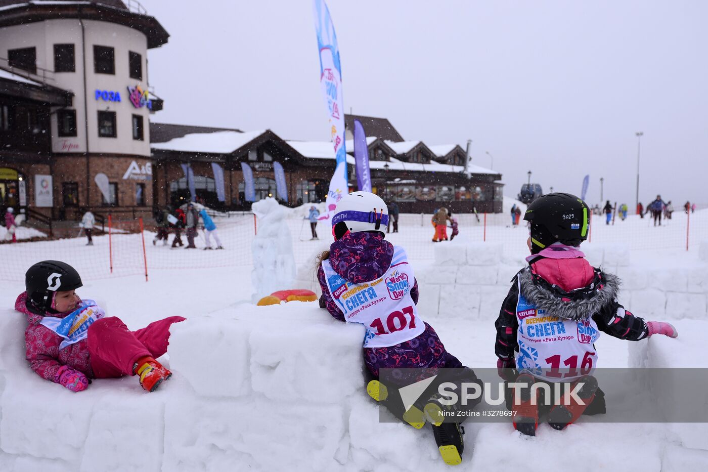 Day of Snow event at alpine resports in Sochi