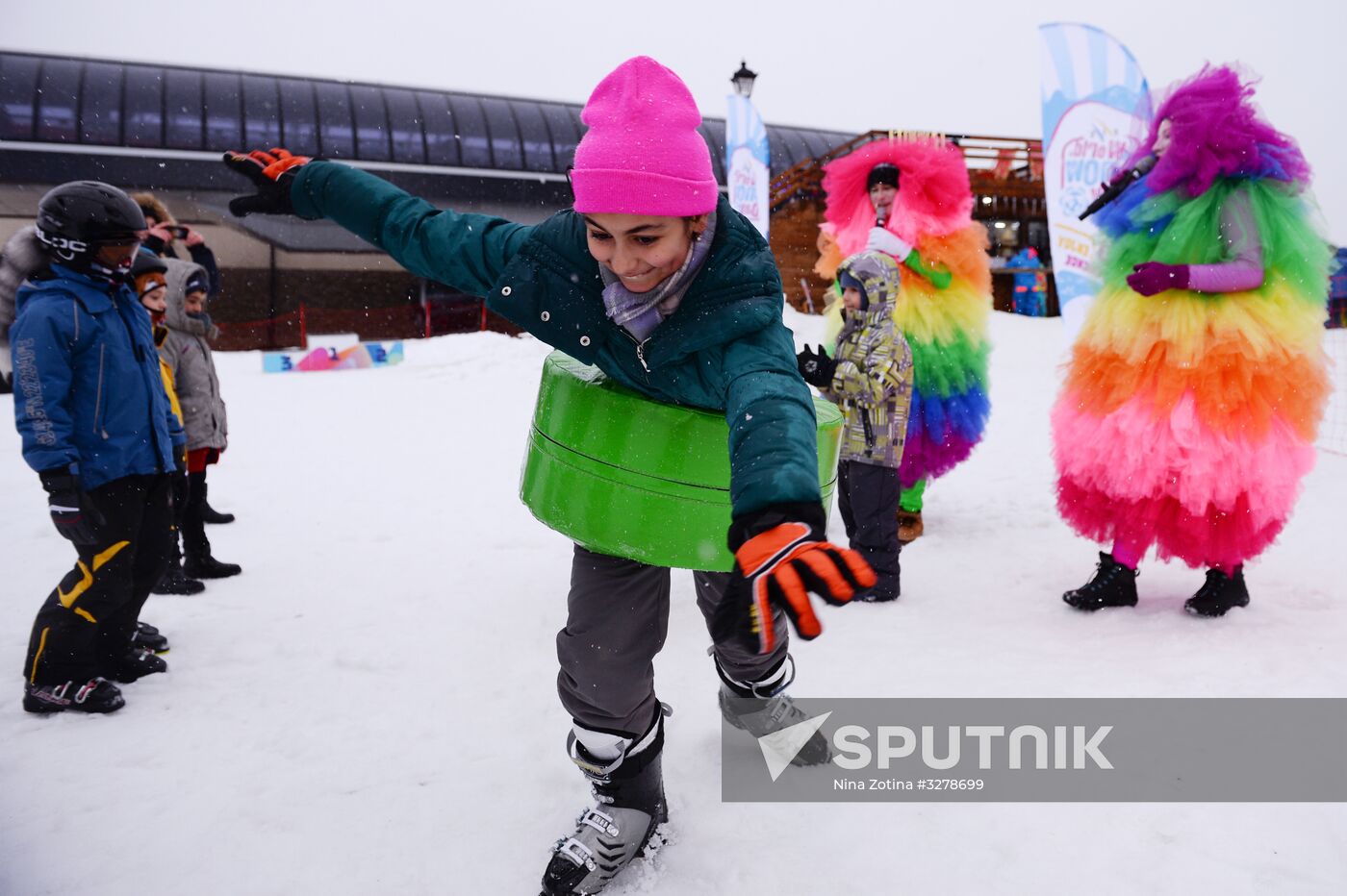 Day of Snow event at alpine resports in Sochi