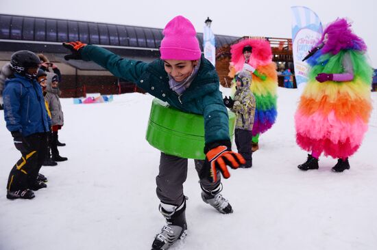 Day of Snow event at alpine resports in Sochi
