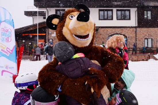 Day of Snow event at alpine resports in Sochi