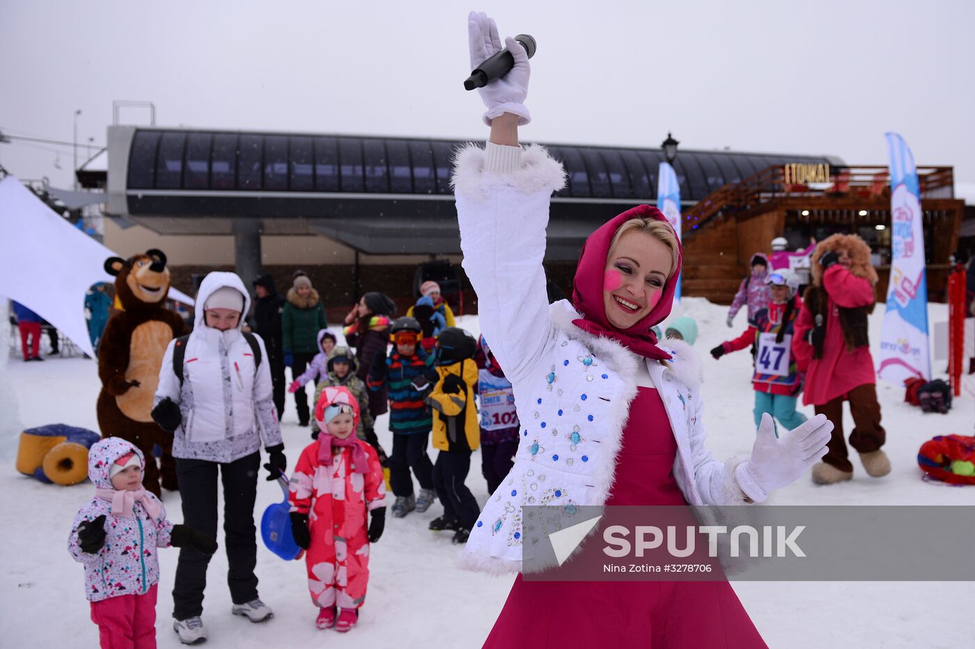 Day of Snow event at alpine resports in Sochi
