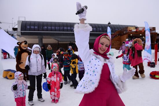 Day of Snow event at alpine resports in Sochi