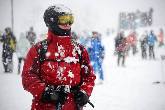 Day of Snow event at alpine resports in Sochi