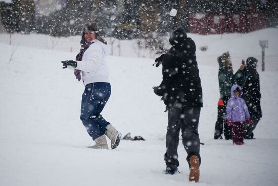 Day of Snow event at alpine resorts in Sochi