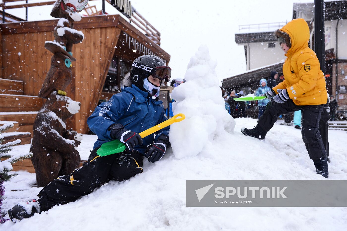 Day of Snow event at alpine resports in Sochi