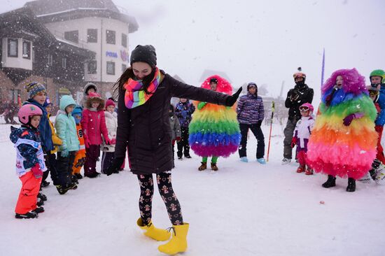 Day of Snow event at alpine resorts in Sochi